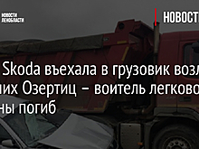 Фото: Skoda въехала в грузовик возле Больших Озертиц – воитель легковой машины погиб