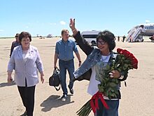 Надежду Бабкину встретили в Ставрополе