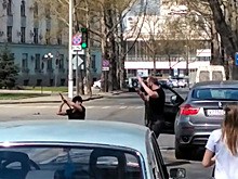 Водитель "Волги" дал отпор мажору на BMW