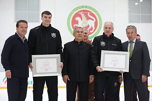 Зарипов, Минниханов, Метшин и Маганов чествовали победителей Кубка Третьяка – «Ак Барс-2011»