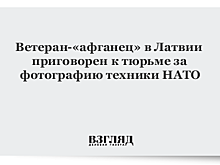 Ветеран-«афганец» в Латвии приговорен к тюрьме за фотографию техники НАТО