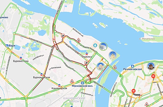 Нижегородцы встали в жутких пробках в Канавинском районе вечером 27 июня