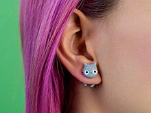 Сережки для любителей котиков