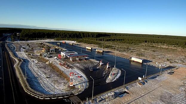 Площадка для отдыха водителей появилась на трассе А-114 Вологда - Тихвин - Кола
