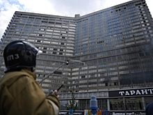Названа возможная причина пожара в высотке на Новом Арбате