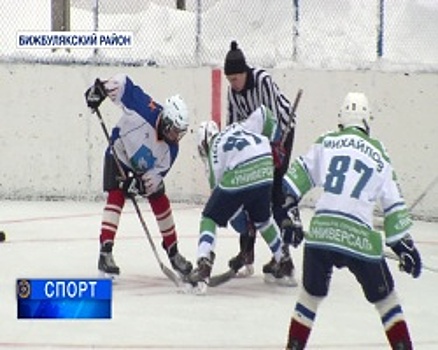 В Бижбулякском районе юные хоккеисты боролись за Кубок турнира, посвящённого памяти Ильдара Гимаева