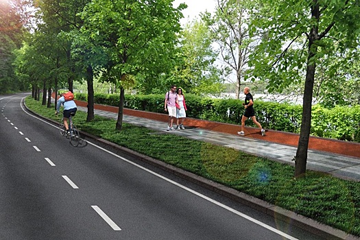 В Москве начались работы по благоустройству Воробьевской набережной