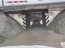 Улицы ушли под воду в Новороссийске 24 января