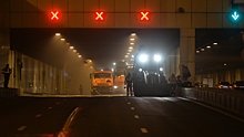 Массовое ДТП затруднило движение в Лефортовском тоннеле Москвы