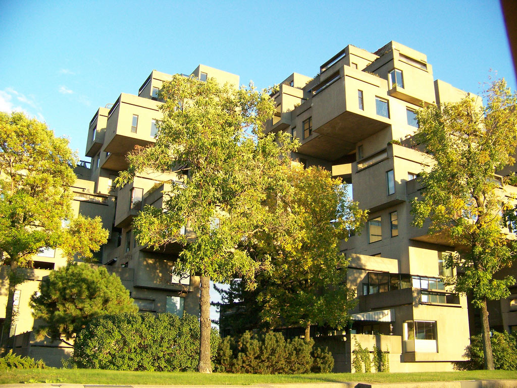 Многоквартирный дом Habitat-67, Монреаль, Канада, Северная Америка и Карибы