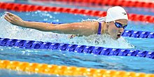 Суркова проплыла быстрее рекорда России на дистанции 50 м баттерфляем