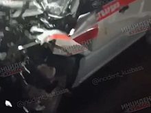 Двое пострадали: поезд в Кузбассе уничтожил машину с символикой Росгвардии