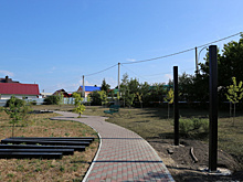 В Камышле стартовали работы по благоустройству территории около парка Победы