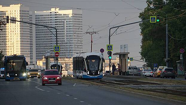 Трамваи с 1 октября не будут ходить по выходным к станции метро «Сокол» и в Братцево