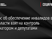 Вопрос об обеспечение инвалидов в Ленобласти взят на контроль губернатором и депутатами