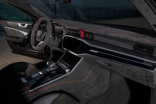 Отделка алькантарой преобразила салон Audi RS6 Avant