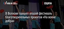 В Волхове прошел второй фестиваль благотворительных проектов «На волне добра»