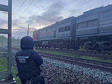 В Красноярском крае локомотив сошел с пути