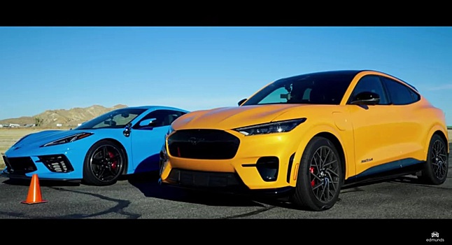 Сможет ли Ford Mustang Mach-E GT превзойти C8 Corvette?