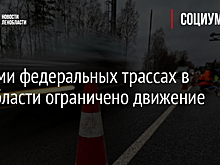 На семи федеральных трассах в Ленобласти ограничено движение