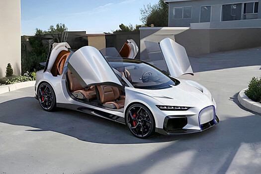 Опубликован очередной рендер суперкара от производителя пылесосов Dreame