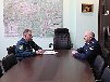 Начальник УФСИН России по Владимирской области Александр Шек провел рабочую встречу с руководителем областного ГУ МЧС России Александром Купиным