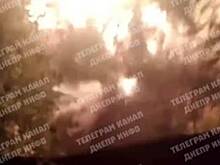 Взрыв склада ВСУ после российских ночных ударов попал на видео