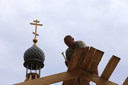 В Москве открыли главный храм строителей России