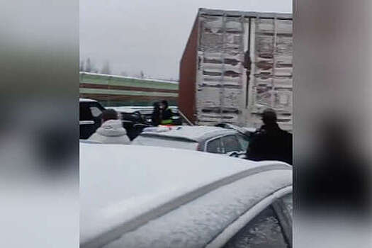 МВД: в массовой аварии под Великим Новгородом погибли четыре человека