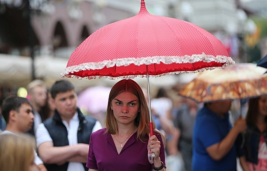 Небольшой дождь и +20°С ожидается в Москве