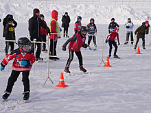 «Лёд нашей надежды»: смотрим, как прошли соревнования по конькобежному спорту на стадионе «Труд» в Нижнем Новгороде