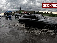 Появились кадры затопленных улиц Новосибирска после сильнейшего ливня