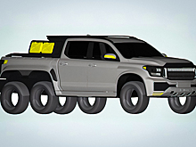 Посмотрите на шестиколесный Cyber​​P6ckup — китайский ответ пикапу Tesla