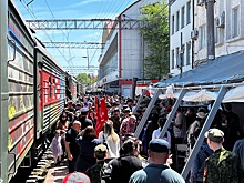 Агитпоезд «Единство в памяти. Сила в подвиге!» прибыл в Махачкалу