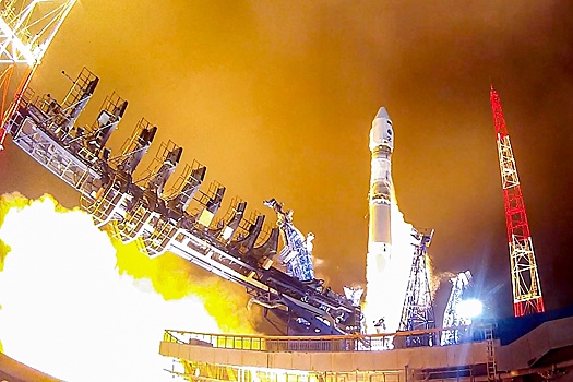 Ракета-носитель "Союз-2.1в" запущена с космодрома Плесецк в интересах Минобороны