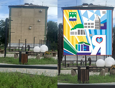 В Белогорске на стене дома вместо мурала хотят разместить баннер