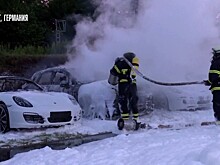 В Гамбурге сожгли автосалон Porsche