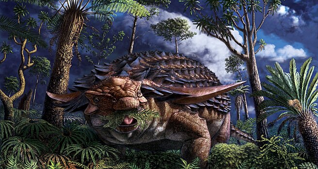 Мумифицированный желудок раскрыл тайны рациона травоядных динозавров