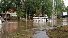 Таганрог затопило сильным ливнем