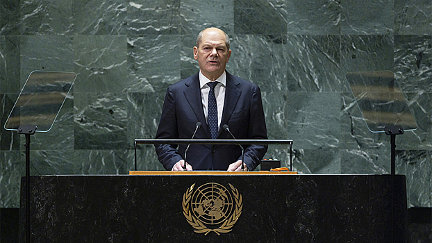 Шольц жестко высказался о Путине во время выступления в ООН