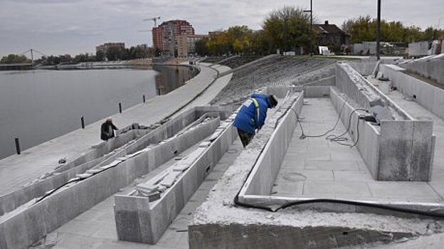 На набережной Суры в Пензе завершается третий этап ремонтных работ