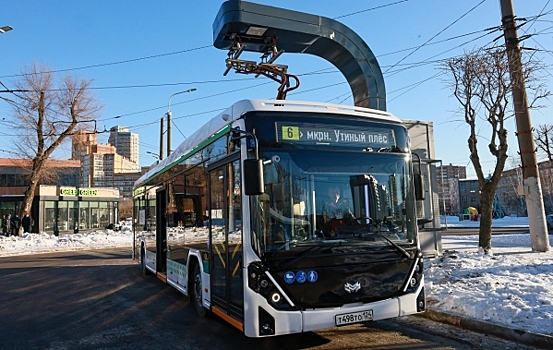 Первые электробусы выехали на дороги Красноярска