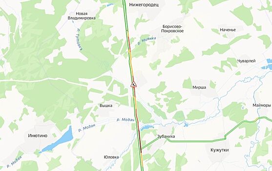 Многокилометровые пробки образовались на въездах в Нижний Новгород