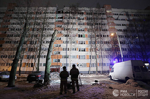 Видеорегистратор зафиксировал момент взрыва дома в Петербурге