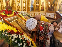В Орехово-Зуево доставили икону со святой реликвией святого Николая Японского
