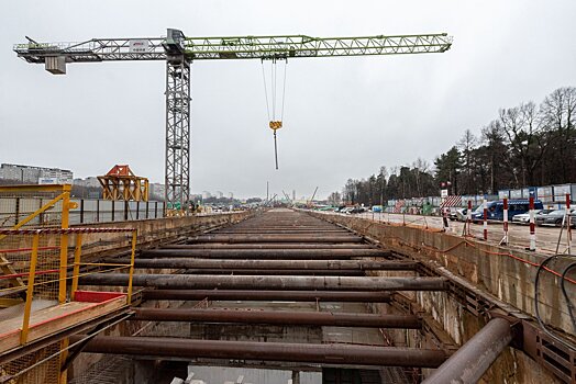 Основные конструкции первого участка Троицкой линии метро готовы на 50%