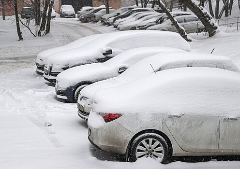 Российский город замело сугробами снега