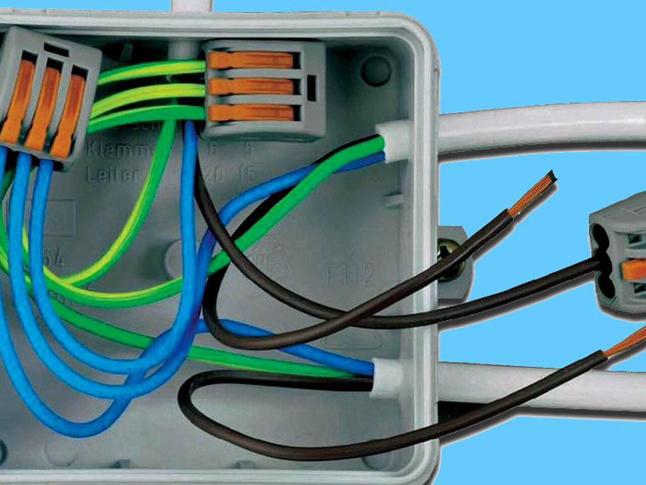 Комплект для соединения кабеля. Клеммные коробки WAGO. Соединение ваго для проводов. Соединения ваго распред коробке. К4518 WAGO для распаячных коробок.