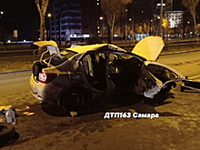 В Самаре в столкновении двух иномарок пострадали пять человек