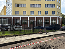 Тротуар ремонтируют на Малой Ямской в Нижнем Новгороде по просьбам жителей